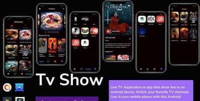 Flutter tv show live tv channels movies tv cast supports dlna cast .jpg