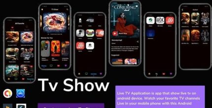 Flutter tv show live tv channels movies tv cast supports dlna cast .jpg