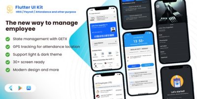 Flutter ui kit for hris payroll attendance or other purpose codermarket.jpg