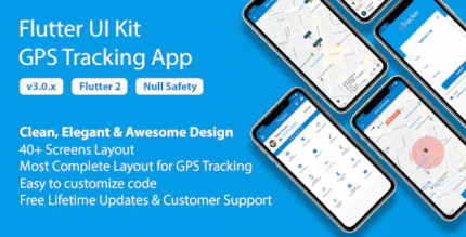 Flutter ui kit gps tracking app codermarket.png