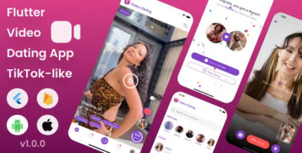 Flutter video dating app short form profile videos tiktok like full app.jpg