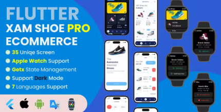 Flutter xam shoe pro ecommerce apple watch codermarket.png