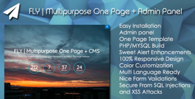 Fly multipurpose one page admin panel codermarket.png