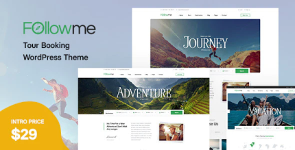 Followme tour booking wordpress theme codermarket.png