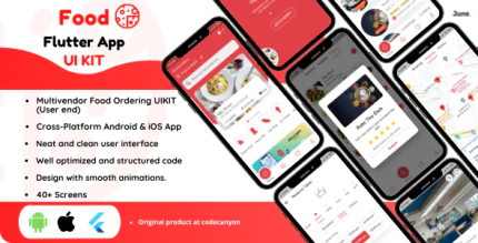 Food app restaurant order booking multivendor flutter ui kit codermarket.png