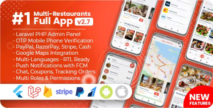 Food delivery flutter php laravel admin panel codermarket.png