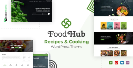 Foodhub recipes wordpress theme codermarket.png