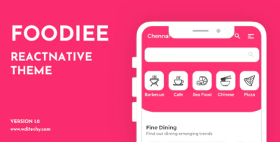 Foodiee react native restaurant theme templates codermarket.png
