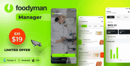 Foodyman restaurant and grocery vendor app ios android codermarket.png