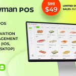 Foodyman single restaurant pos kitchen qr menu table reserv waiter.png