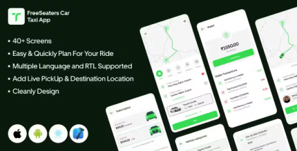 Freeseaters taxi customer ui kit template codermarket.png