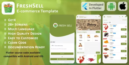 Freshsell ecommerce flutter mobile ui template android ios codermarket.png