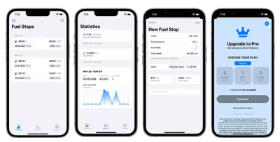 Fuel costs app widget average fuel consumption swiftui full ios.png