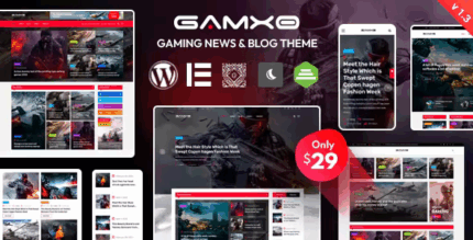 Gamxo wordpress gaming news blog theme codermarket.png