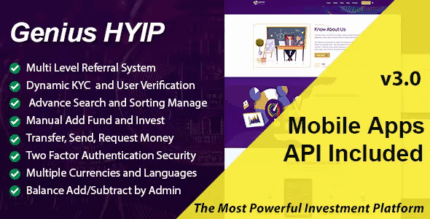 Genius hyip all in one investment platform codermarket.png