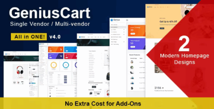 Geniuscart single or multi vendor ecommerce system with physical and.png