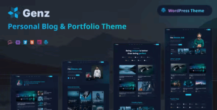Genz creative personal blog portfolio wordpress theme codermarket.png