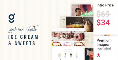Glace ice cream sweet shop theme codermarket.png
