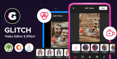 Glitch video editor effects with admob ads codermarket.png