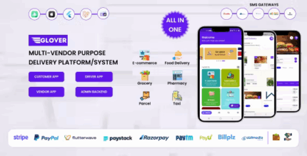 Glover grocery food pharmacy courier service provider backend .png