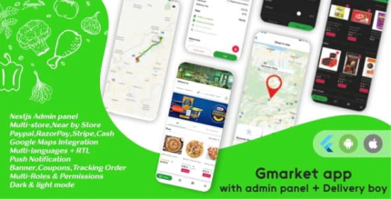 Gmarket grocery pharmacy food courier delivery app multi vendor.png