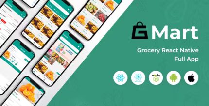 Gmart e commerce react native app with react admin and rest api codermarket.jpg