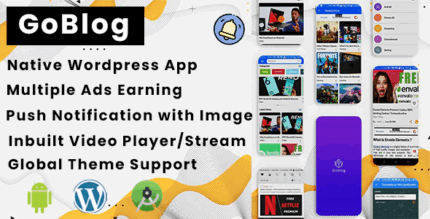 Goblog native wordpress blog app posts comments videos and more .png