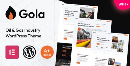 Gola oil gas industry wordpress theme codermarket.png