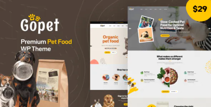 Gopet pet food woocommerce wordpress theme codermarket.png