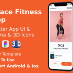 Grace app android ios figma 3d icons ui kit flutter fitness .png