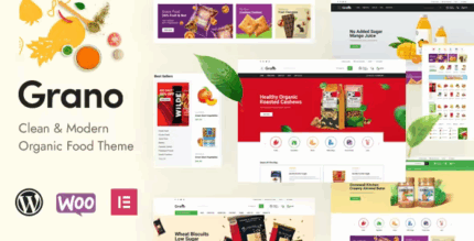 Grano organic food wordpress theme codermarket.png
