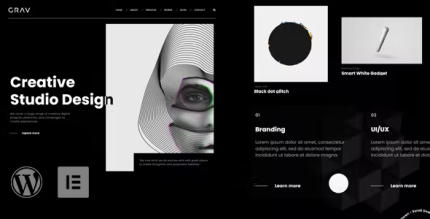 Grav creative portfolio wordpress theme codermarket.png