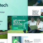 Greentech green technology services elementor template kit codermarket.png