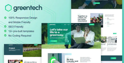 Greentech green technology services elementor template kit codermarket.png