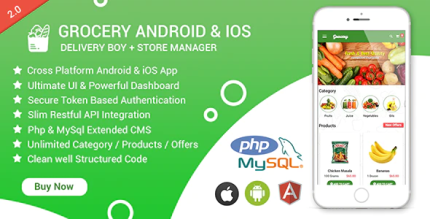 Grocery android ios app with delivery boy and store manager app with cms .png