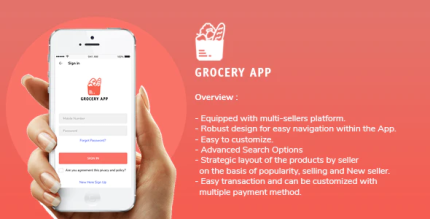 Grocery application for user with multivendor backend in android codermarket.png