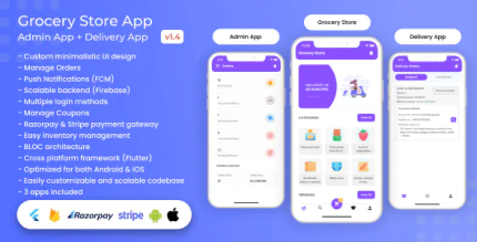 Grocery food e commerce single vendor store with admin app and delivery app.png
