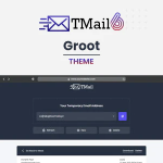 Groot theme for tmail multi domain temporary email system codermarket.png