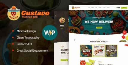 Gustavo mexican grill bar restaurant wordpress theme codermarket.png