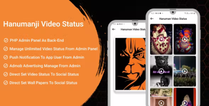 Hanumanji video status with admin panel codermarket.png