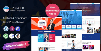 Harnold political wordpress theme codermarket.png