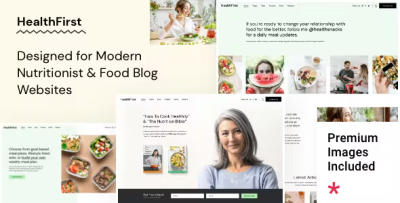 Healthfirst nutrition and recipes theme codermarket.png