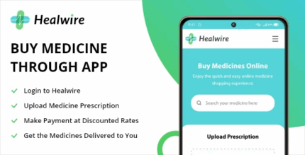 Healwire android online medical store codermarket.png