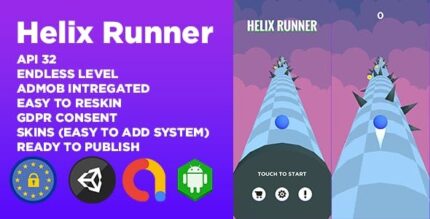 Helix runner unity game template admob ads gdpr consent codermarket.jpeg