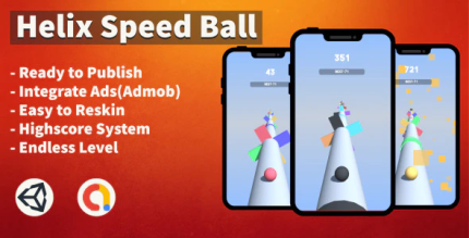 Helix speed ball unity template android hypercasual admob codermarket.png