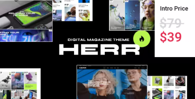 Herr digital magazine theme codermarket.png