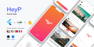 Heyp flutter social app codermarket.png