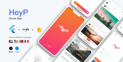 Heyp flutter social app codermarket.png