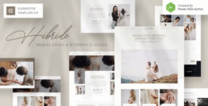 Hibride bridal photography wedding planner elementor template kit .png