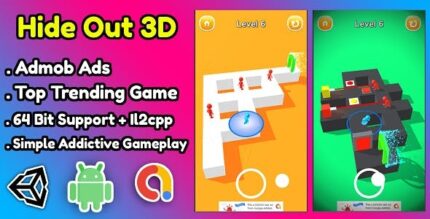 Hide out 3d game unity source code admob ads codermarket.jpeg